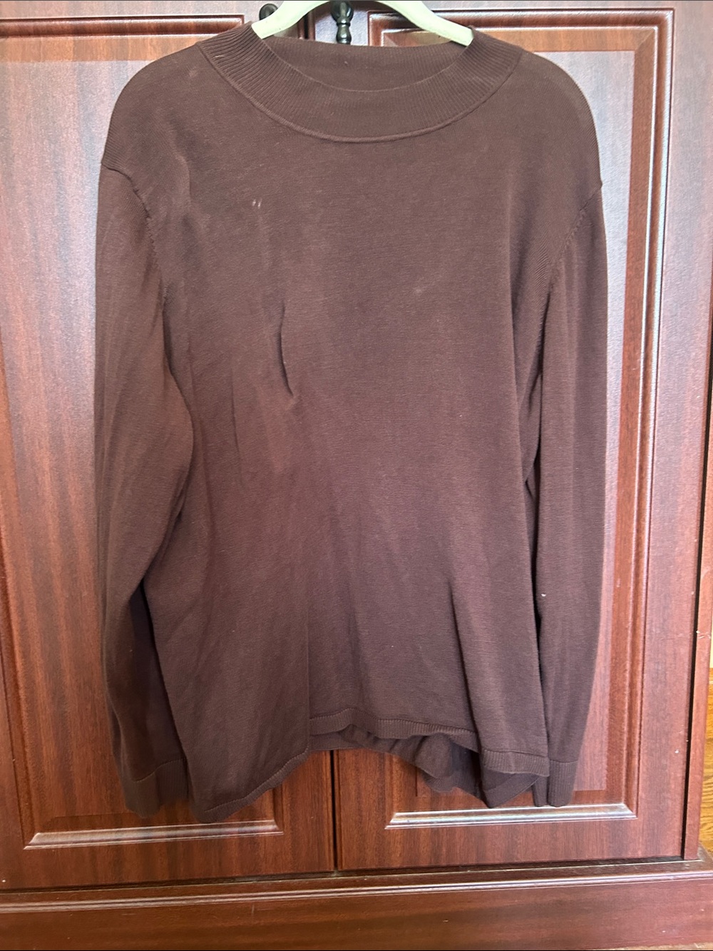 Coldwater Creek Men's Brown Crewneck Pullover